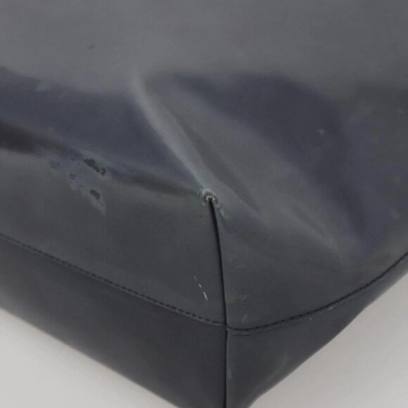 PRADA Hand Bag Enamel Navy Silver Auth bs25904 - Picture 4 of 16